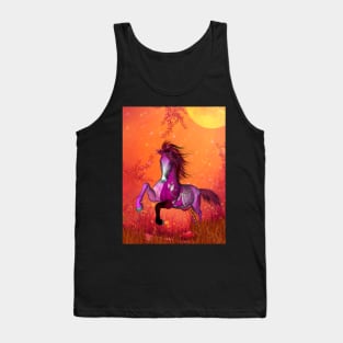 Wonderful fantasy horse in a autumn landscape Tank Top